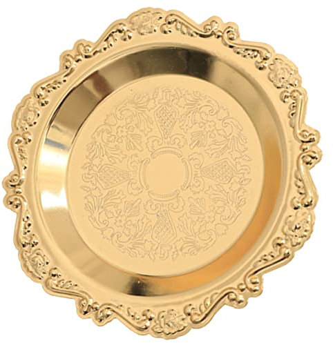 HOMOCONO Plateau De Service Doré Pour Gâteaux Et Desserts Organisateur Élégant Pour Bijoux Et Fruits Pour Fêtes Et Décoration De Table