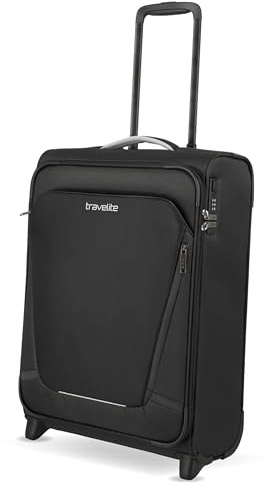 Travelite Handgepäck Trolley klein, Jetpack, Weichschale, 55x40x20 cm, Ultraleicht 1,7 kg, mit 2 Rollen & Zahlenschloss – Koffer passend für Condor, Ryanair, easyJet