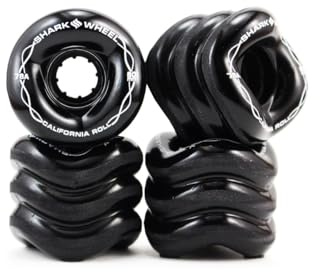 Shark Wheel Roue Skateboard - 60mm 78a California Roll - Couleur Noir