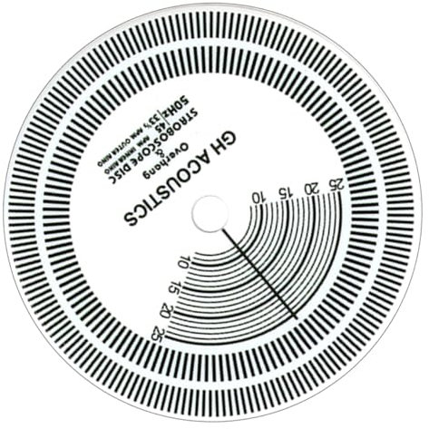 Gadpiparty Disco Estroboscópico para Tocadiscos Medidor De Velocidad De Discos De Vinilo Herramienta De Calibración Detección De Velocidad