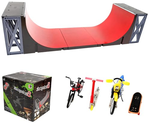 Mini skateboard set - sportleksakssats, verktyg för reparation av barn | DIY barn tangentbord tangentbord park -DIY med ramper och skenor, kreativ skater kit för barn