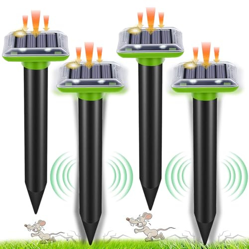 Repelente solar para topos, Repelente de hormigas reina para jardín y camping, Gopher, Repelente de serpientes topo, Gopher y otros Repelentes de topos