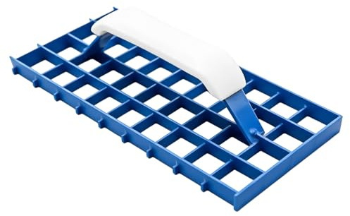 Râpe abrasive 28,3 x 14,6 cm pour plâtre 30 x 30 mm : planche à râper avec tôle d'acier galvanisée, lisseur de nettoyage pour travaux de papier peint mural et de papier peint, tôle d'acier galvanisée