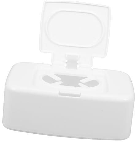 GARVALON Dispensador de Toallitas Húmedas con Tapa Caja Organizadora Recargable para Salón Dormitorio y Habitación Infantil Almacenamiento Práctico y Antideslizante para Uso