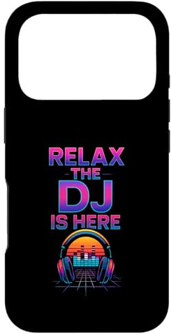 Custodia per iPhone 17 Pro Relax the Dj Is Here, divertente DJ Disc Jockey, lettore musicale da uomo