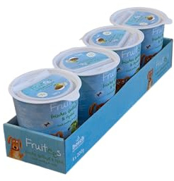 bosch Finest Snack Concept | Fruitees de ave fresca y manzana | Sin cereales | Paquete de 4 x 200 g