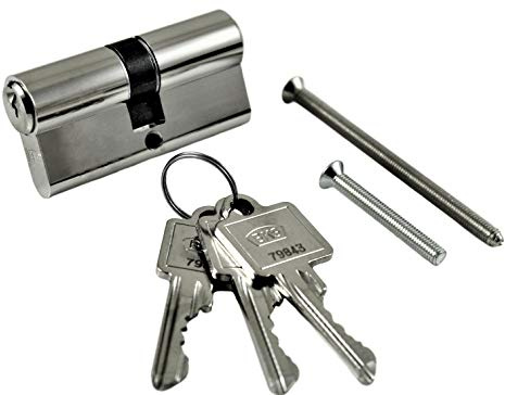 BKS Profilzylinder PZ 8812 Baulänge: 35/40 mit Gefahrenfunktion, Nickel, Schloss, Türsicherheit & Schlösser/Türzylinder