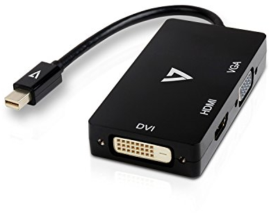 V7 V7MDP-VGADVIHDMI-1E Adattatore Mini DisplayPort (m) a VGA, HDMI o DVI (f)