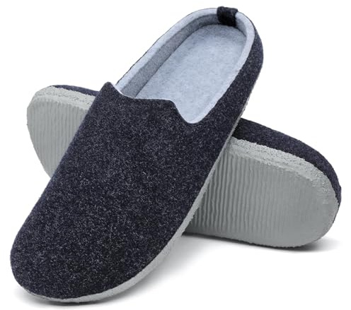 Mishansha Zapatillas Casa Mujer Pantuflas Fieltro Hombre Tallas 36-47 | Zapatos Casas, Invierno Zapatillas Casa cómodo, Fieltro suave Zapatos, Antideslizantes y Cálidas,Salón Interiores