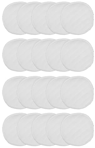BAZEITFLOW 20 Waschbare Stilleinlagen aus Baumwolle für Schwangere – 12cm Große Wiederverwendbare Stillbinden mit Auslaufschutz Hypoallergen für Wochenbett und Milchverlust