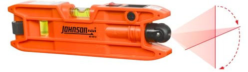 Johnson Level & Tool 40-0915 Magnetic Torpedo Laser Level, 2 x 6, Orange, 1 Level