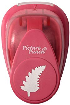 Vaessen Creative Craft Paper Punch - Feather - 2 x 2 cm - Circle Cutter for Crafting and Card Making