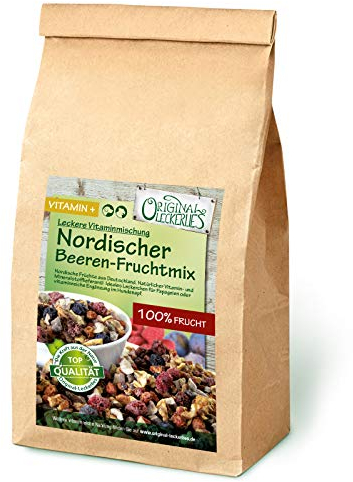 Original-Leckerlies: Nordischer Beeren-Fruchtmix 200g, ***Premium Qualität*** Papageienfutter, Beeren und Früchte aus Deutschland, Futterergänzung für Papageien ohne künstliche Zusätze!