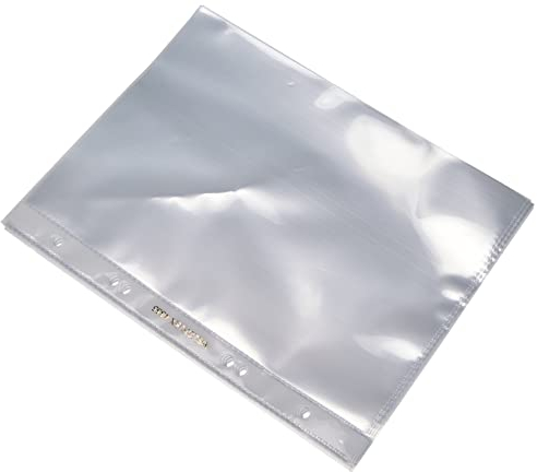 VELOFLEX 4355310 - Klarsichthüllen DIN A5, 10 Stück, 75 my, dokumentenecht, Prospekthüllen aus glasklarer PP-Folie, Klarsichtfolien, Sichthüllen