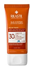 Rilastil Sun System Crema Velluta Idratante Viso, Texture Extra Soffice a Rapido Assorbimento, Pelli Sensibili, Resistente all'Acqua SPF 30, Confezione da 50ml