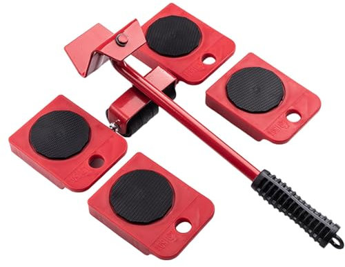 Juego de herramientas para mover muebles, mover muebles con ruedas,Herramienta de transporte de muebles de alta resistencia - Herramientas de apalancamiento para mudanzas de electrodomésticos de mater