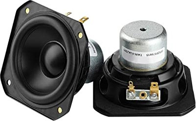 TGPGZHZFNA Altoparlante a Full Range da 3 Pollici 8 Ohm 20-50W HiFi Cono Alluminio Cono di Alluminio lunotto al neodimio Altoparlante 78mm 2pcs coptibile for Soundgil Diffusore da scaffale