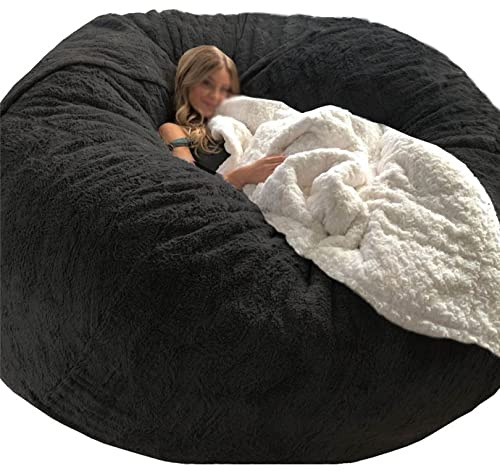 Funda de puf Extragrande, Suave y Lavable, con Cremallera, para sofá Cama (sin Relleno), Ideal para Adolescentes y Adultos.