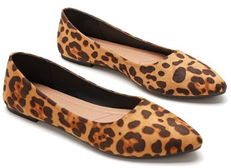 GLAMORA Ballerine piatte da donna, eleganti e confortevoli, tipo mocassino con punta sottile e suola antiscivolo, ideali per matrimonio, comunione, ufficio, lavoro o uso quotidiano urbano e formale