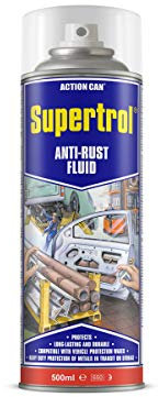 (PACK OF 4) 500ML Supertrol Anti rust fluid - Heavy Duty corrosion protection for vehicles, parts, metals