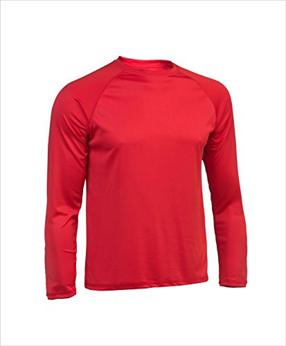asioka 300/14 Maglietta Sportiva a Maniche Lunghe, Unisex Adulto, Unisex Adulto, 300/14, Rosso, L