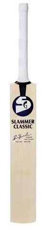 SG English Willow Slammer - Bate de críquet (mango corto)