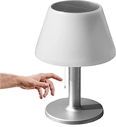 Dapo Solar- Tischlampe -Außen- Outdoor -Garten-Tisch-Leuchte JOLLA (Warmweiss)