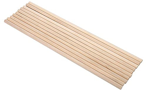 Tasselli Legno, 10 Pezzi Bastoncini Duri 30 cm Lunghi per Fai Da Te, Arti Artigianali, Alberi Dolci - Strumento in 5 Dimensioni (8MM*30CM)