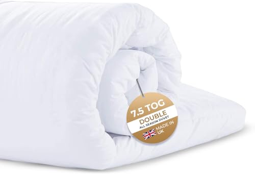 Imperial Rooms Summer Duvet Double 7.5 Tog Anti Allergy Cooler Duvet Light Weight Quilt Soft Premium Duvets UK Made