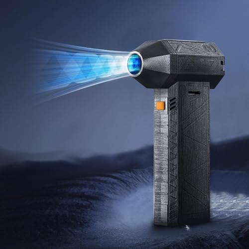 Dpofirs Jet Dry Blower, 130000RPM Spazzaneve Ad Alta velocità, Turbofan Potente Motore Brushless Soffiatore Super Jet Portatile Senza Fili per la Pulizia Dell'auto Campeggio All'aperto