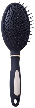 Brosse à Palette Démêlante pour Cuir Chevelu, Peigne de Massage en Bambou pour Femmes, Empêche l'électricité Statique, Coussin Démêlant Facile, Brosse à Cheveux avec Coussin
