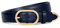JasGood Damen Ledergürtel für Jeans Hosen Kleider Mode Leder Gürtel Damen Goldschnalle Damengürtel,Marineblau,100cm