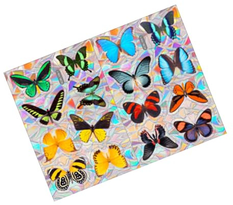 GLEAVI 1 Juego Pegatinas de Ventana Prisma Diseño Estático de Aplicar y Quitar Protección para Aves y Animales Decoración y para Ventanas