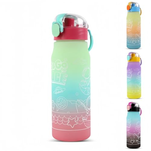 MHwan drickflaska för barn, 600 ml gradientdesign