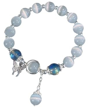 Bracelet papillon en pierre pour femme Design haute qualité Gris Bracelet étudiant tempérament polyvalent Boucle d'oreille Fleur Enfile-aiguille, taille unique, Cristal artificiel, Pas de gemme