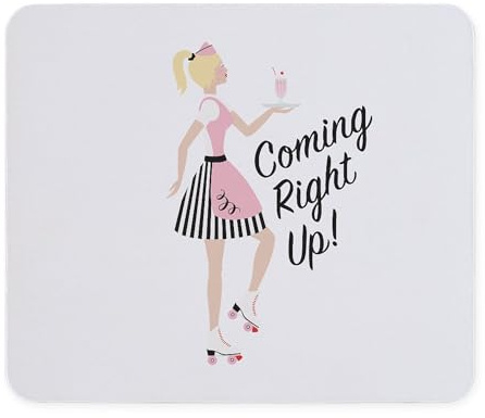 CafePress Drive in Waitress Mousepad Non-Slip Rubber Gaming Mousepad