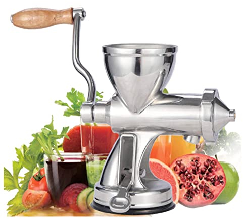 Manuell vetegräsjuicer, Extraktor Slow Juicer, Grönsaksapelsinjuice Press Bärbar mixer för hemmabruk