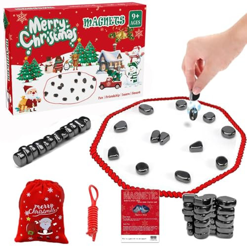 Magnetisches Schachspiel Steine, Tragbares Magnet Schach Magnetic Chess Game Schachbrett Magnetisch Tisch Magnetspiel für Kinder Erwachsene Partyzubehör (B)