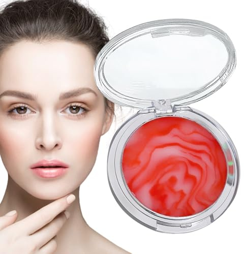 Ställa in pulvergelé, gelébehandlingspulver - 60g ansiktsmakeup Löst pulver,Oljekontroll Skönhetsmakeup konstverktyg för flickor damer, långvarig full täckning