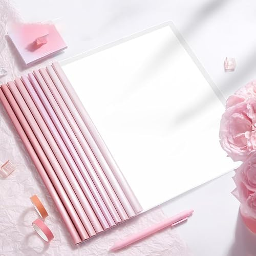 20 Stück Klemmmappe A4 für thermobindegerät, Thermobindemappen A4 Rückenbreite 10 mm, klemmhefter a4 transparentem Deckel bewerbungsmappe für Office Schule File Dokumente Organizer (Rosa)