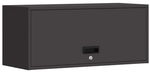 Generico Armadio a Muro per Garage Nero 80 x 33 x 35 cm