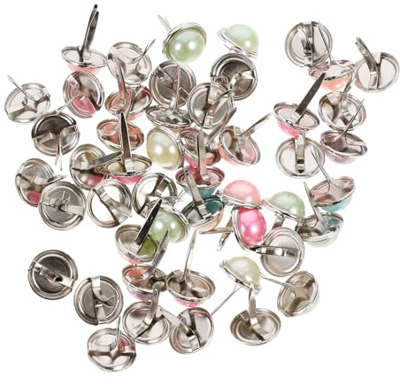 Alloy Paper Fasteners 50 Pcs Decorative Mini Brads