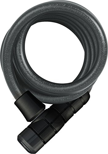 ABUS Spiralkabelschloss Booster 6512K/180 - Fahrradschloss aus superflexiblem Spiralkabel Sicherheitslevel 4-180 cm
