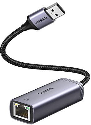 UGREEN USB to Ethernet Adapter USB 3.0 to 10 100 1000 Mbps Gigabit LAN Network Adapter RJ45 Internet Adapter Compatible with Nintendo Switch Laptop PC MacBook Surface XPS Raspberry Pi 4b, and More