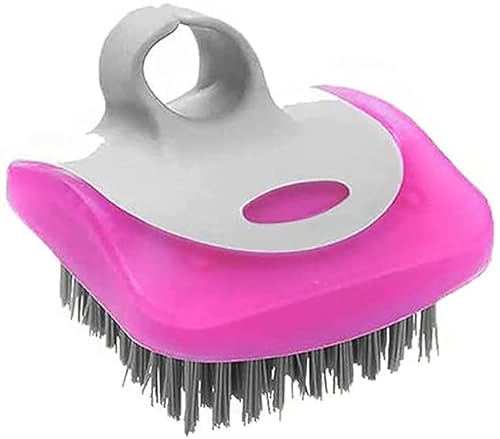 HADZLPOY Spazzola per funghi, spazzola per patate, spazzola per verdure per alimenti, set di pennelli per verdure e verdure, per lavare le radici di carote e patate (viola)