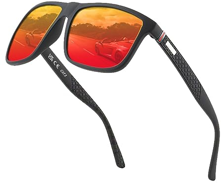 Perfectmiaoxuan Polarisierte Sonnenbrille Herren/Damen ; Vintage/Klassisch/Elegant Brillengestell; HD-Pilotobjektive; Golf/Fahren/Angeln/Reisebrille/Outdoor-Sportarten Mode Sonnenbrille