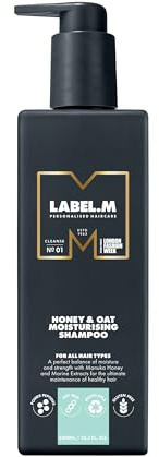 LABEL.M Honey & Oat Moisturising Shampoo 300ml – With Recyclable Pump