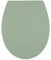 AQUALONA Premium Thermoplastic Toilet Seat - Soft Close - Hardwearing Seat with One Button Hinge Release - Oval Shaped - Click, Lift & Clean Technology - Top and Bottom Fittings (Sage)