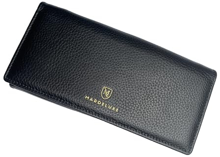 MARDELUXE Damenbörse Klein Mit RFID-Schutz, Kleine Geldbörse für Frauen, Schlanke Geldbörse mit Münzfach, Damenbörse PU-Lederbörse Mit 9 Kartenfächern