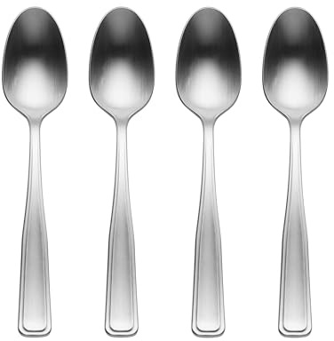 Oneida 898523 Reid Satin Teaspoons, Set of 4
